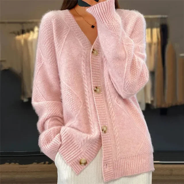 Charlotte | Women's Knitted V-Neck Cardigan