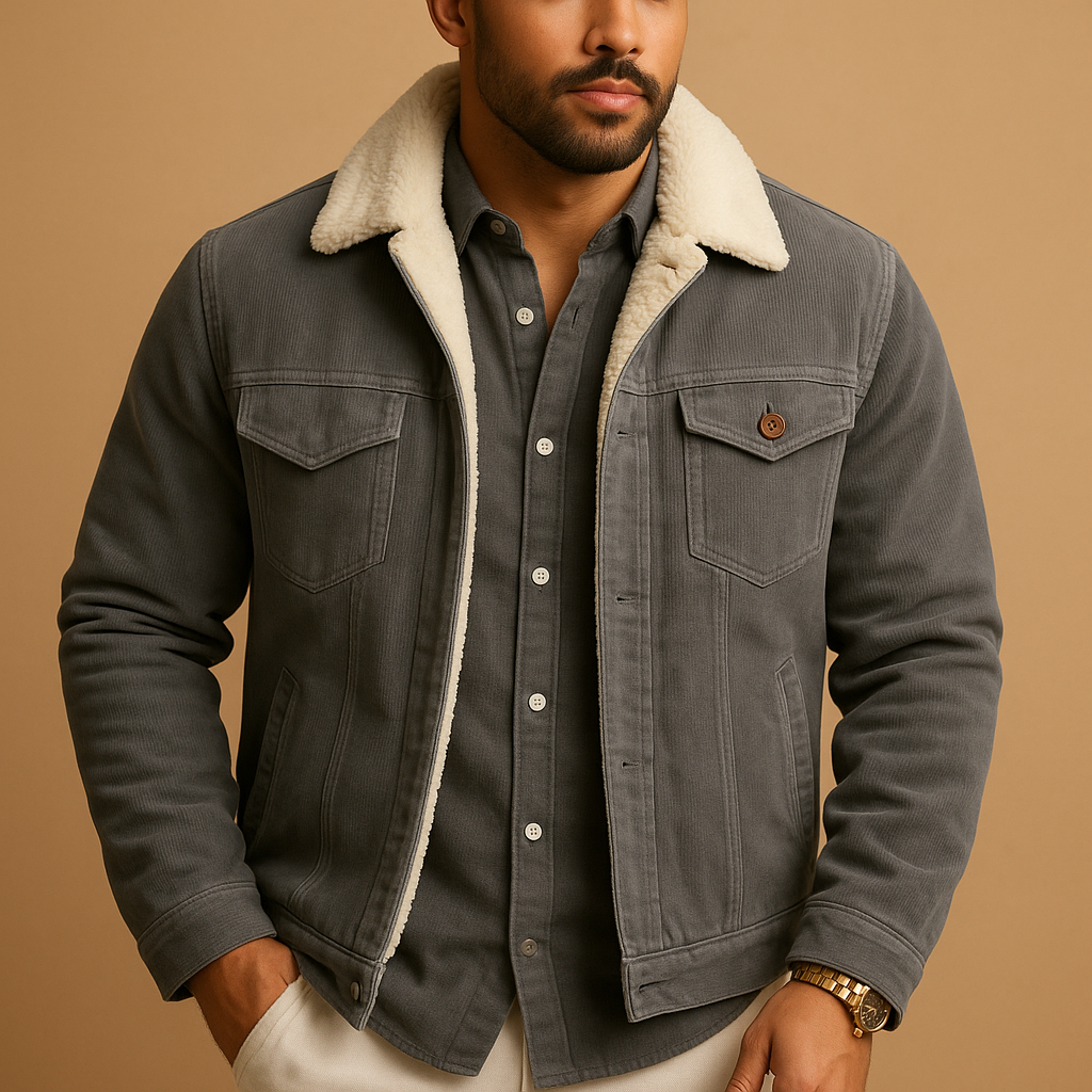 Corduroy Jacket with Modern Fit