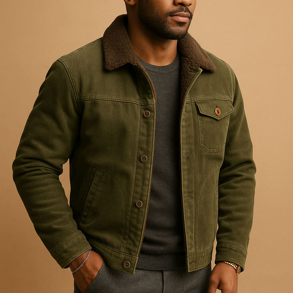 Corduroy Jacket with Modern Fit