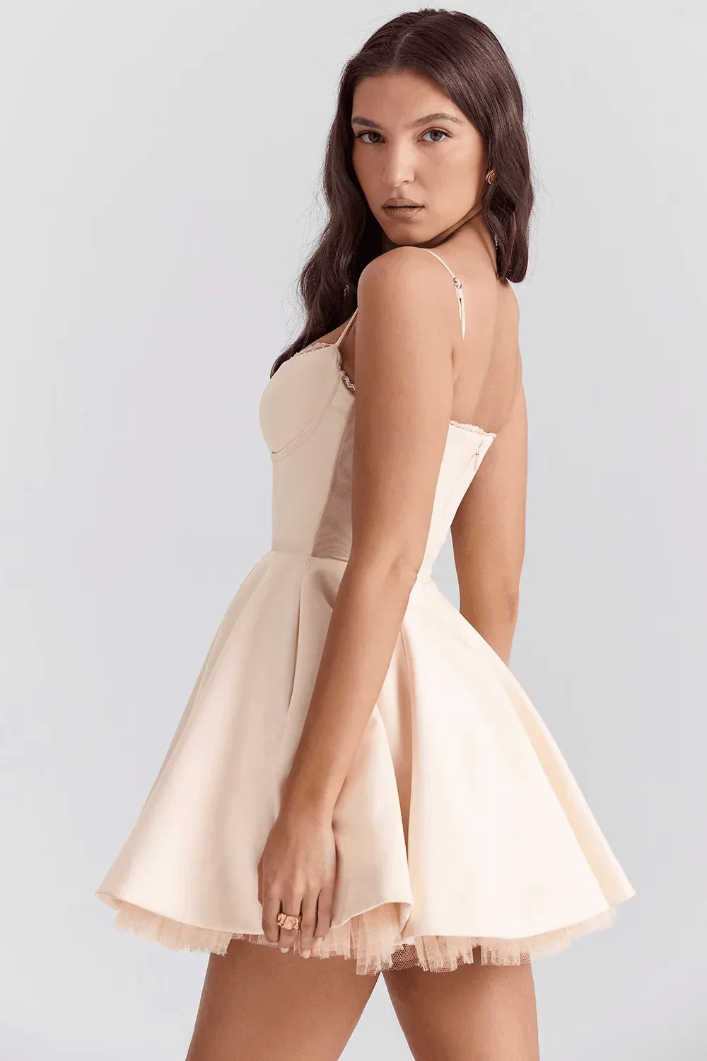 Eléora Short Dress - Ivory