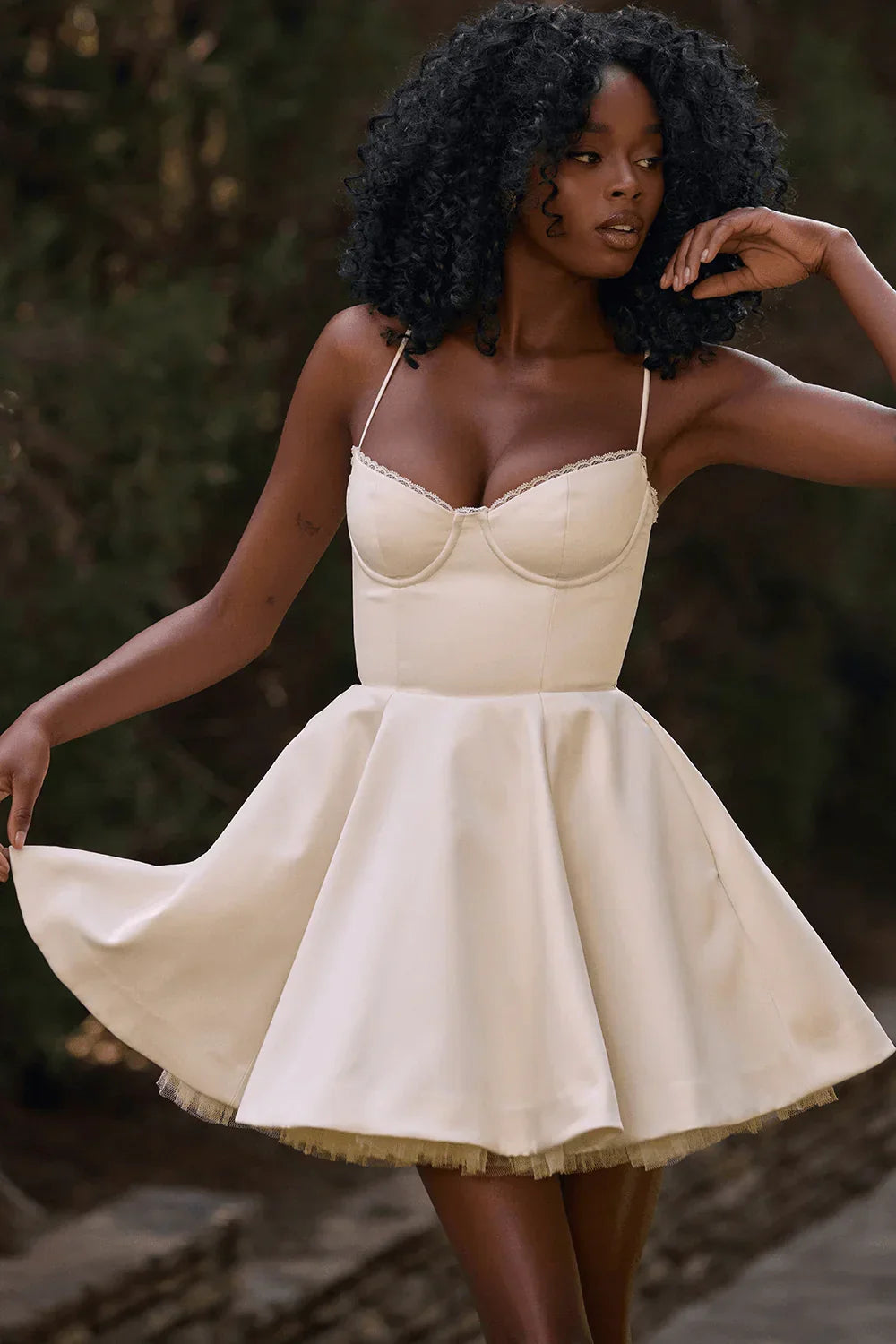 Eléora Short Dress - Ivory