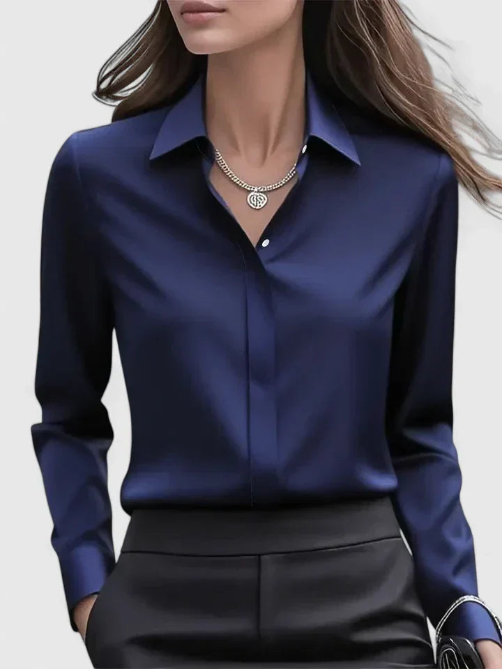 Melvaya Relaxed Top with Button Details