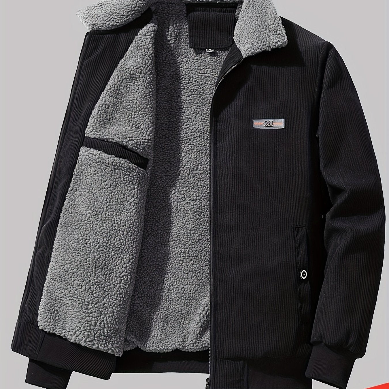 Daan | Men's Corduroy Teddy-Collar Bomber Jacket