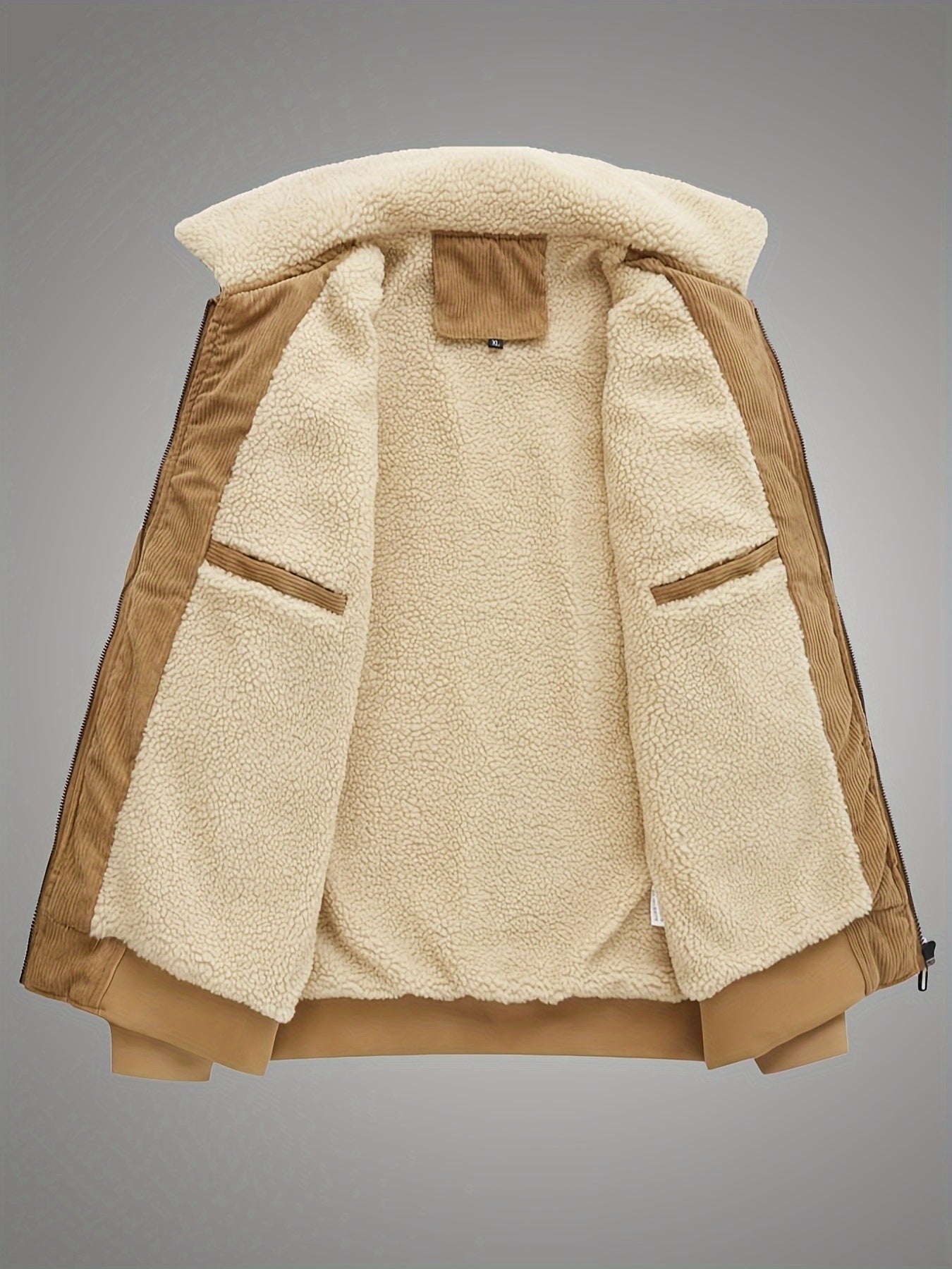 Daan | Men's Corduroy Teddy-Collar Bomber Jacket