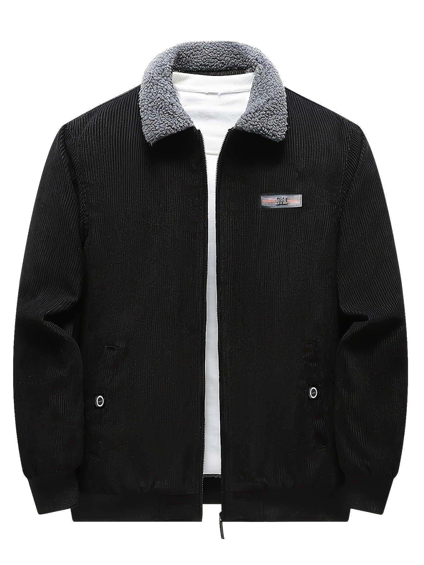 Daan | Men's Corduroy Teddy-Collar Bomber Jacket