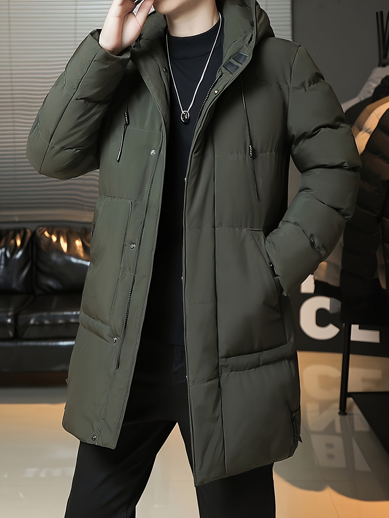 Daan | Men's Padded Long Hooded Parka