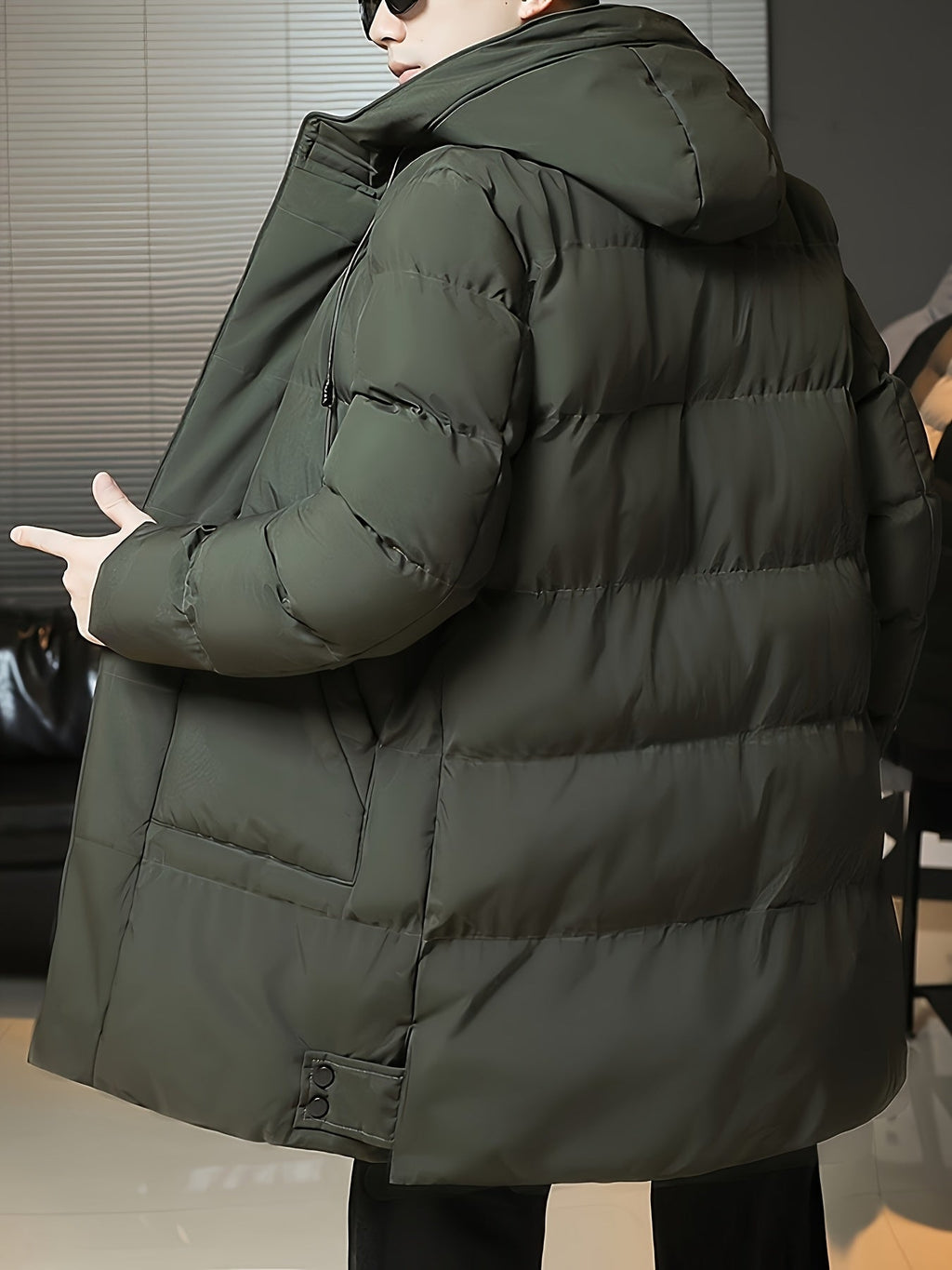 Daan | Men's Padded Long Hooded Parka