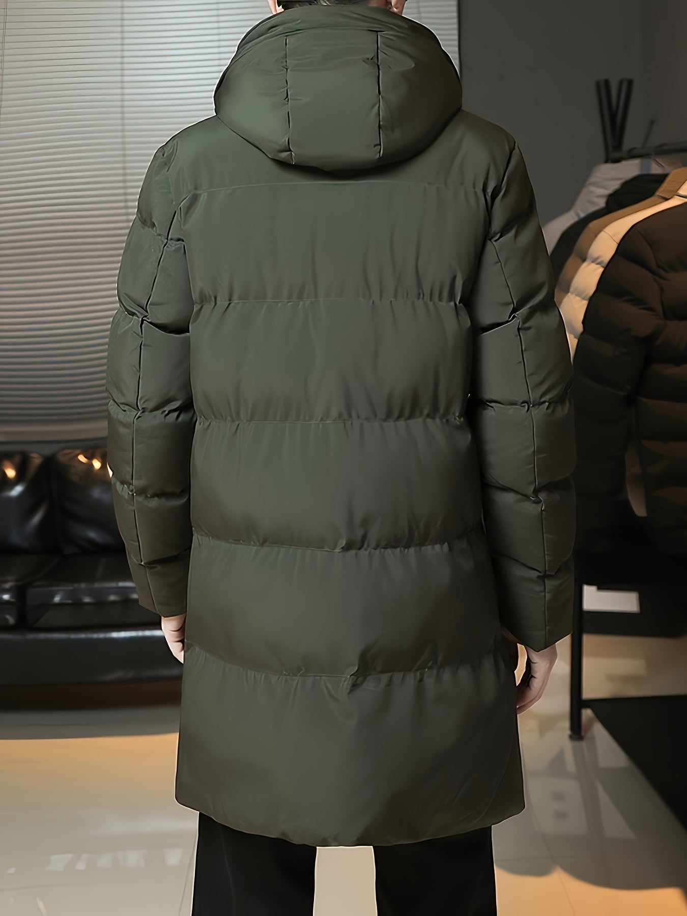 Daan | Men's Padded Long Hooded Parka