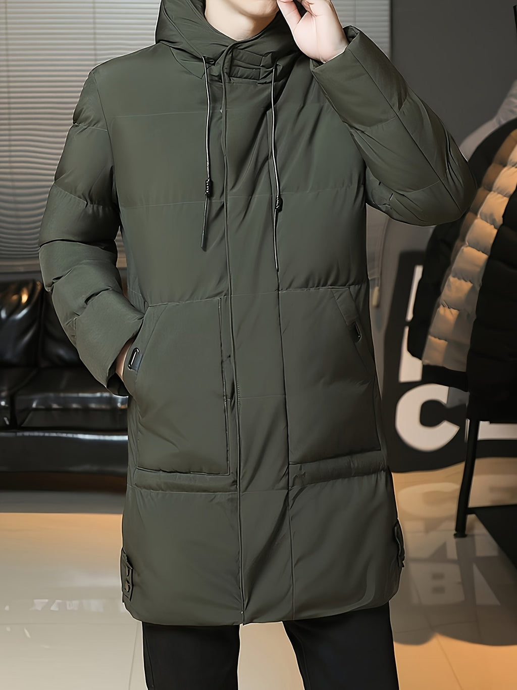 Daan | Men's Padded Long Hooded Parka