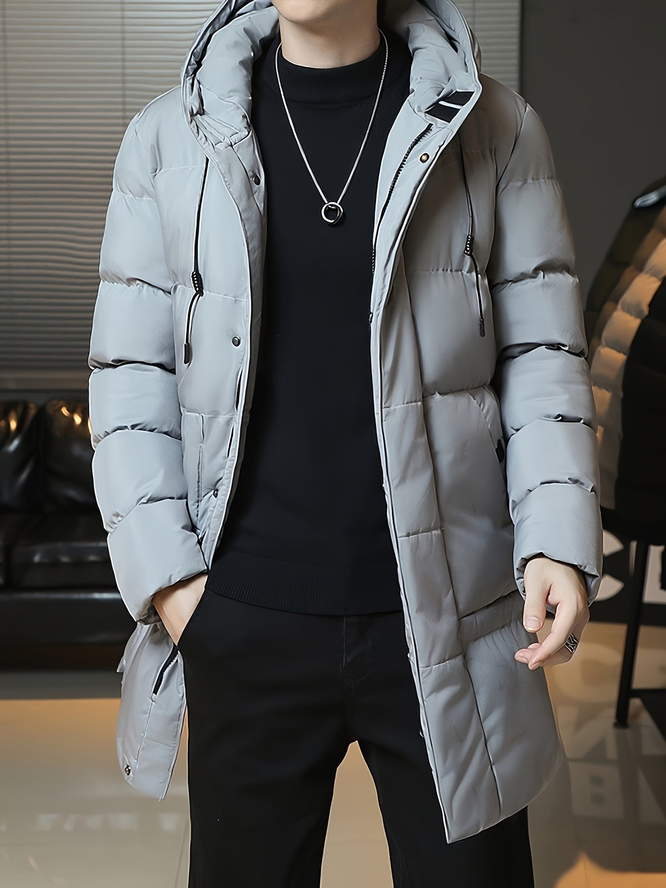 Daan | Men's Padded Long Hooded Parka