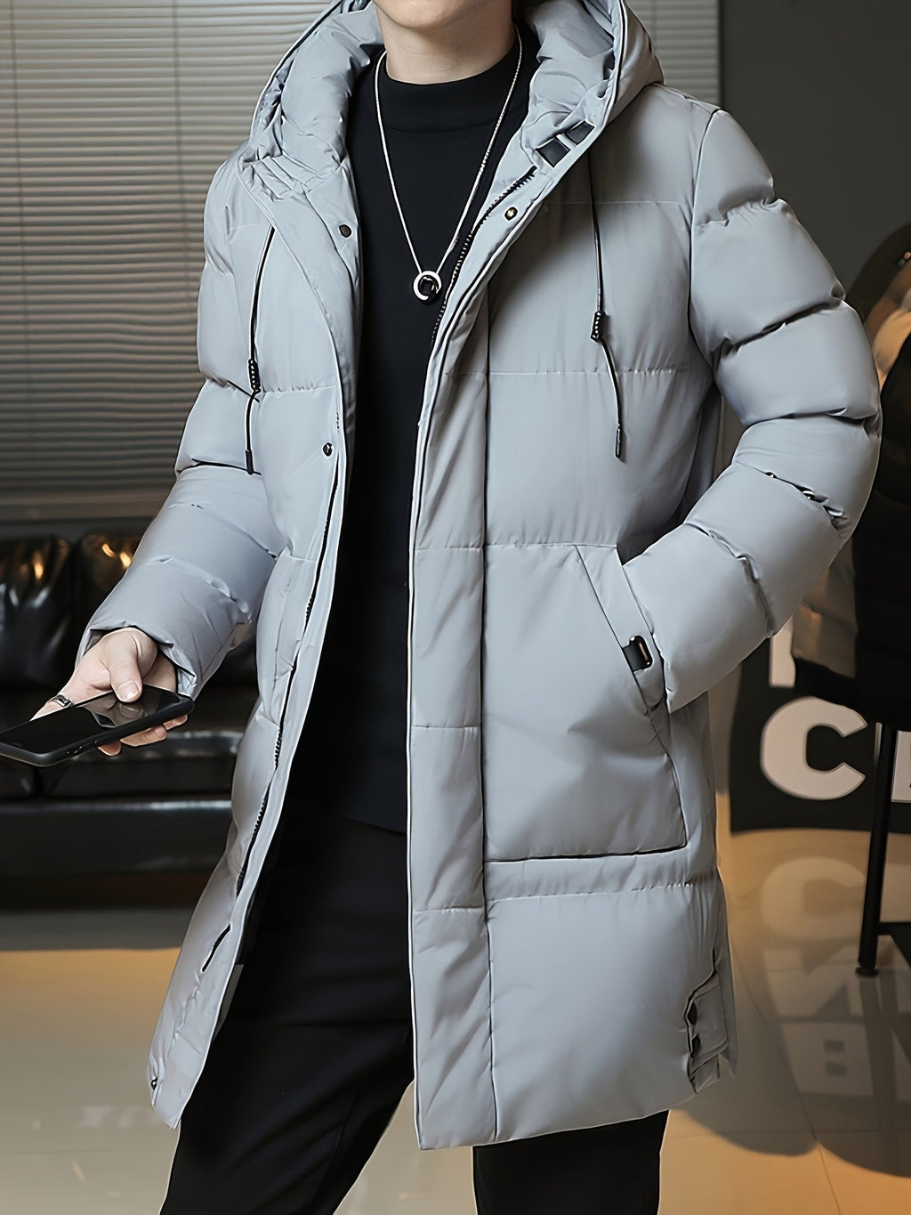 Daan | Men's Padded Long Hooded Parka