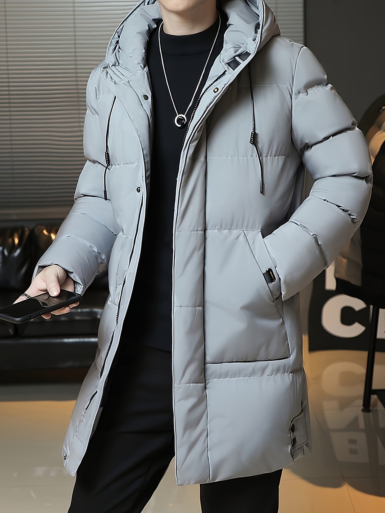 Daan | Men's Padded Long Hooded Parka