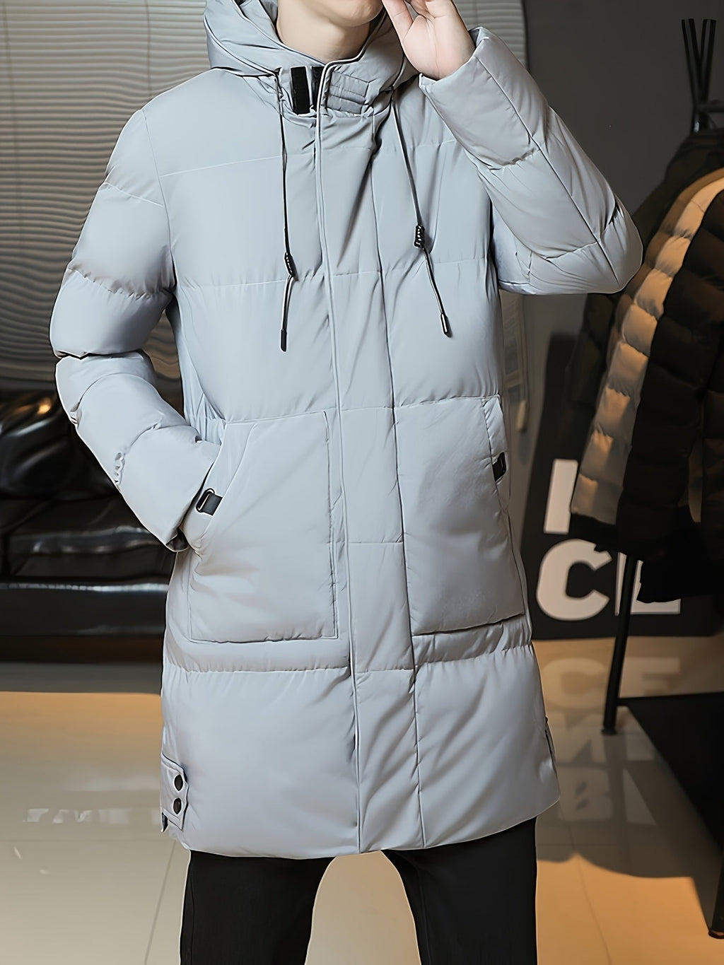 Daan | Men's Padded Long Hooded Parka