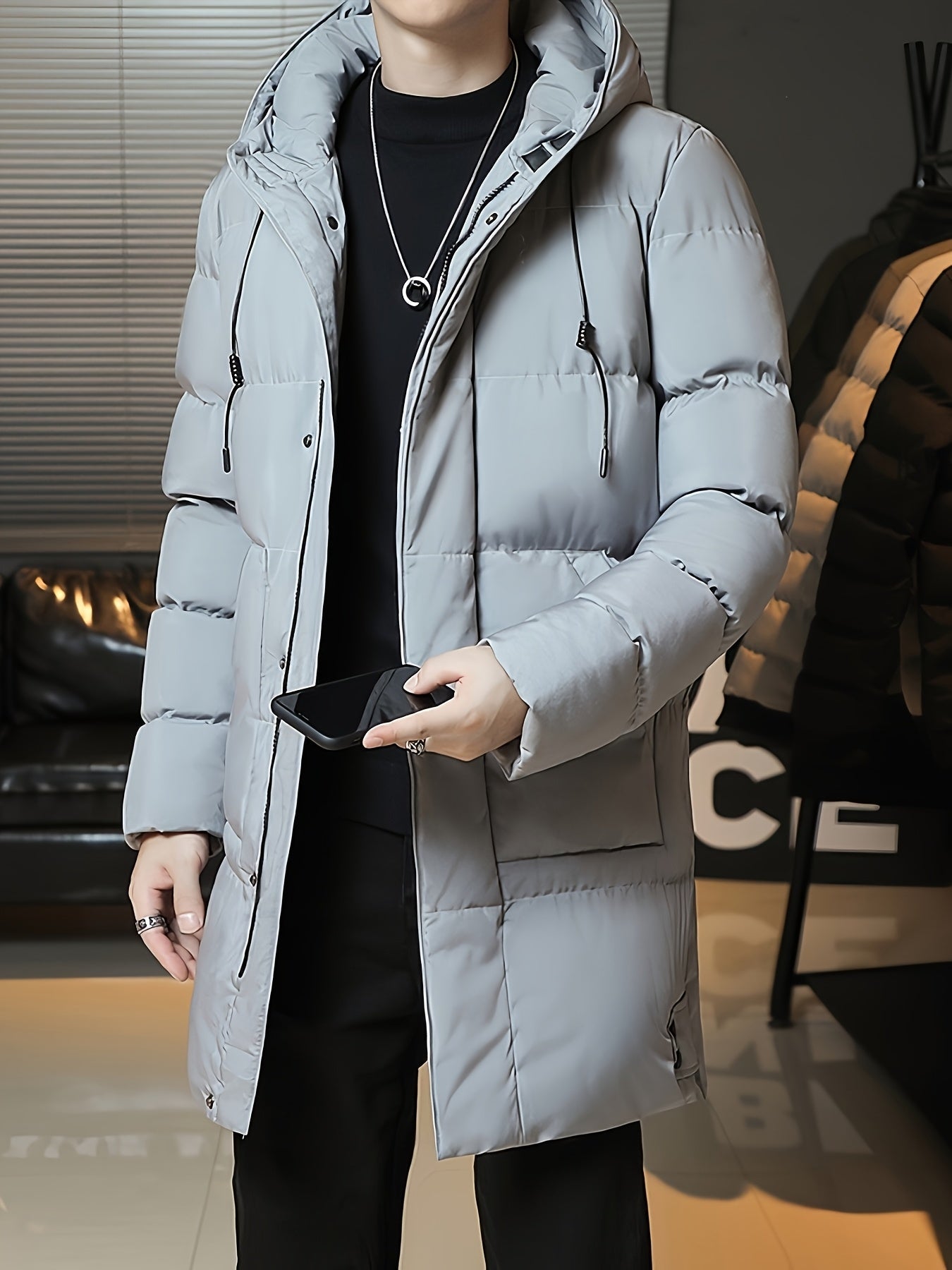 Daan | Men's Padded Long Hooded Parka