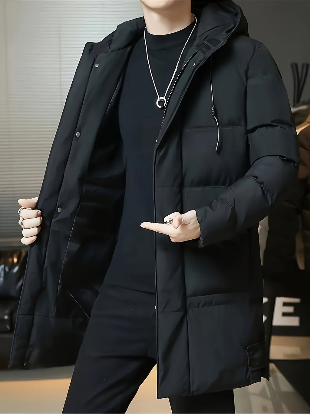 Daan | Men's Padded Long Hooded Parka