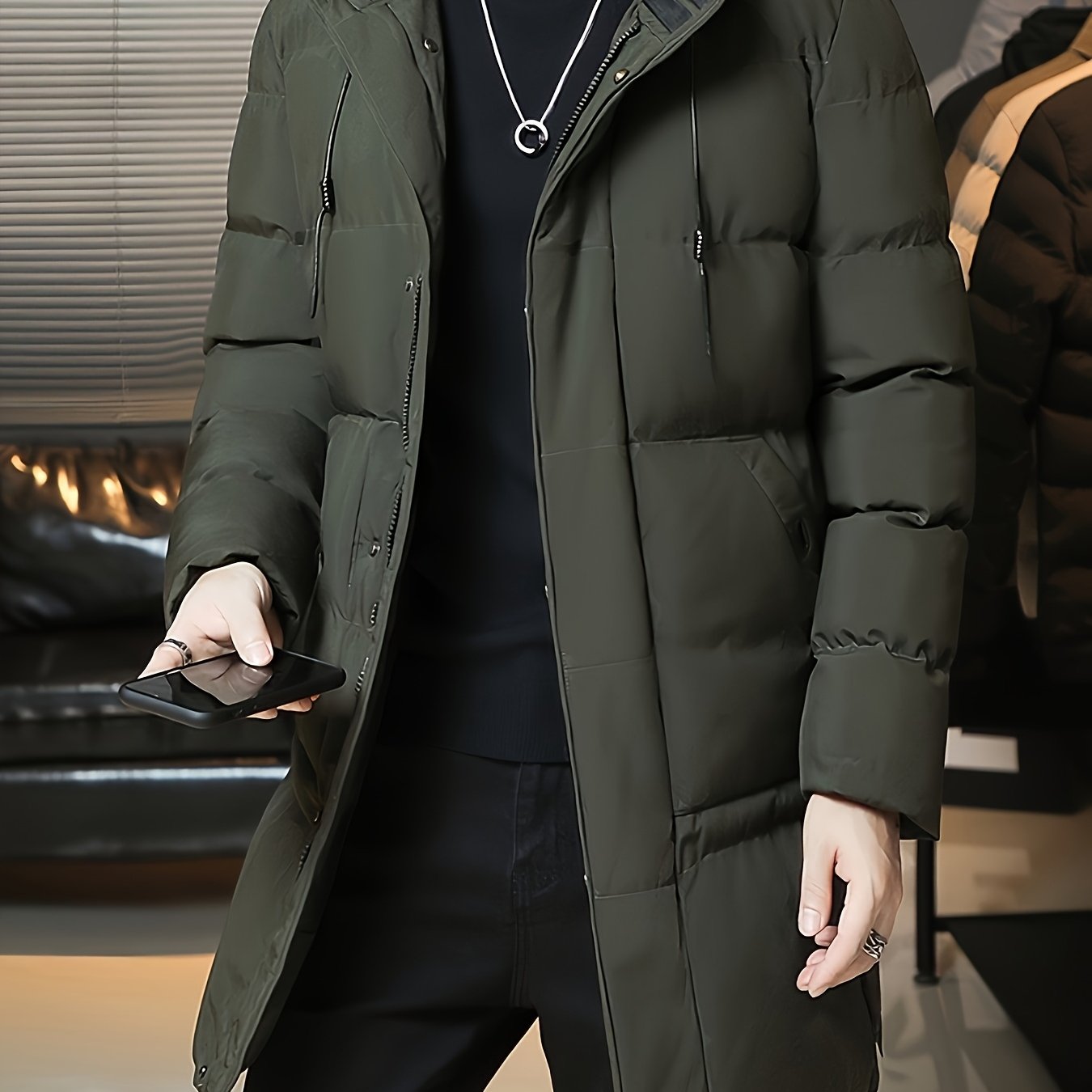 Daan | Men's Padded Long Hooded Parka