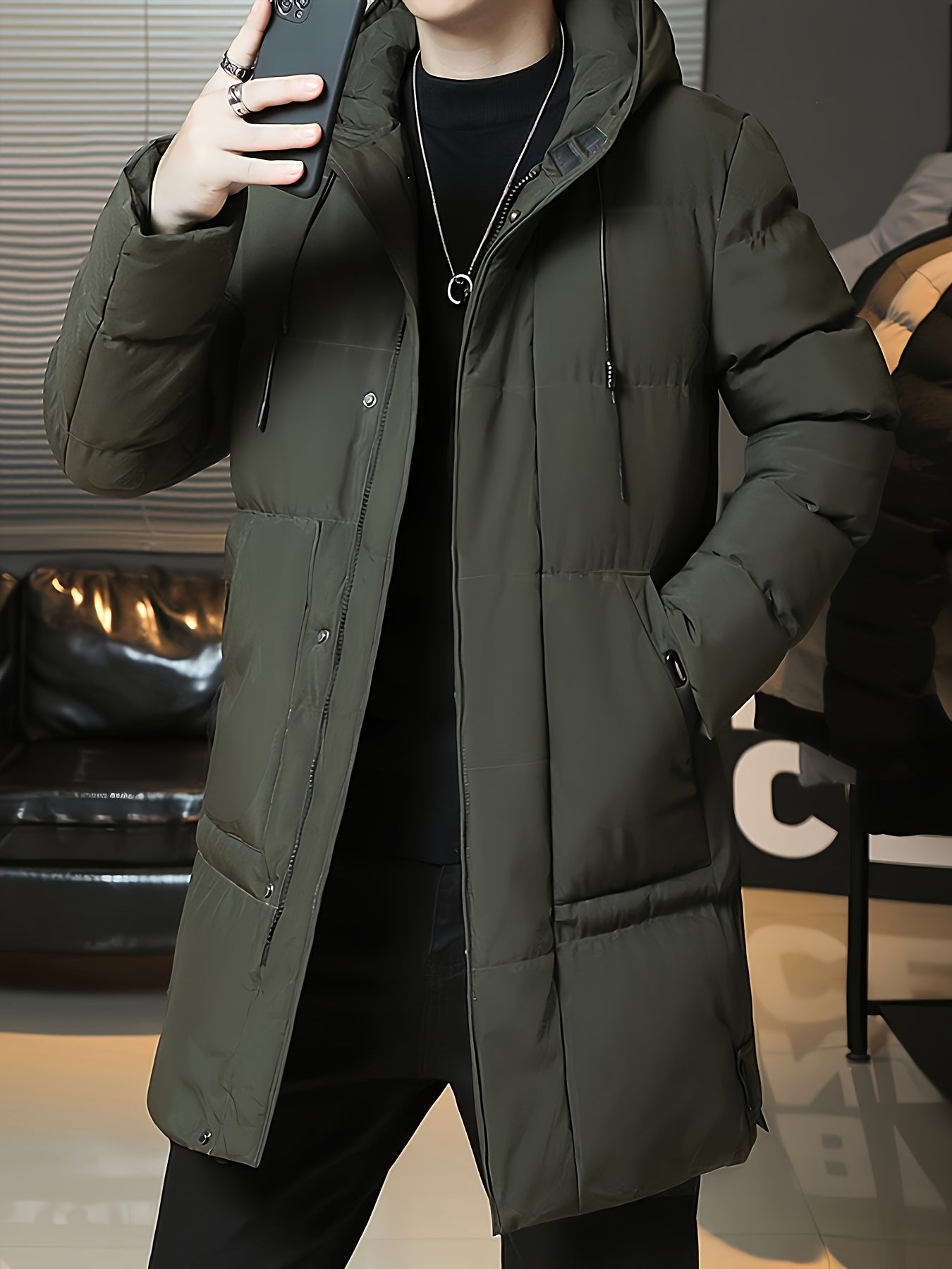 Daan | Men's Padded Long Hooded Parka