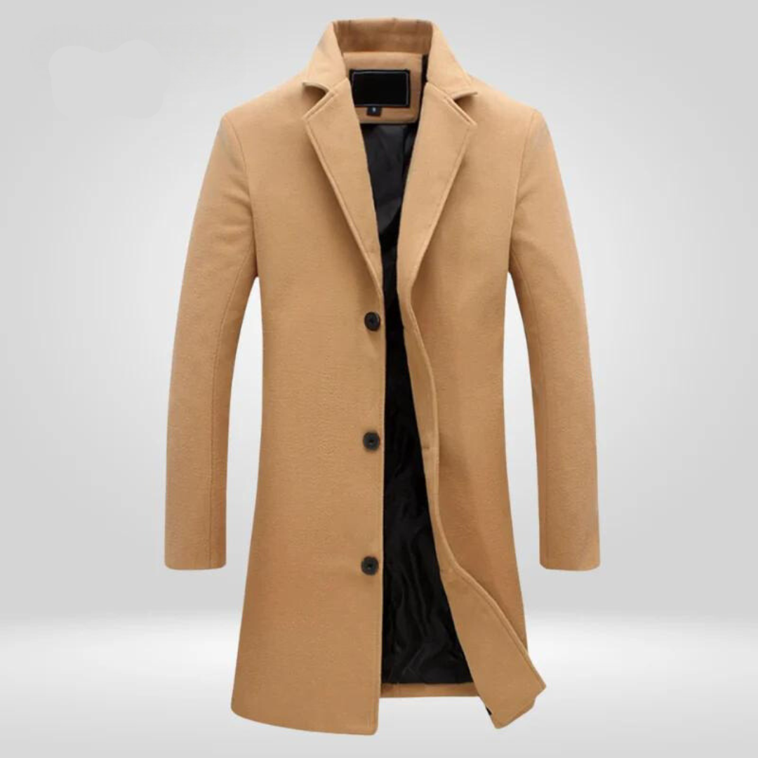 Daan | Men's Classic Long Wool Winter Coat