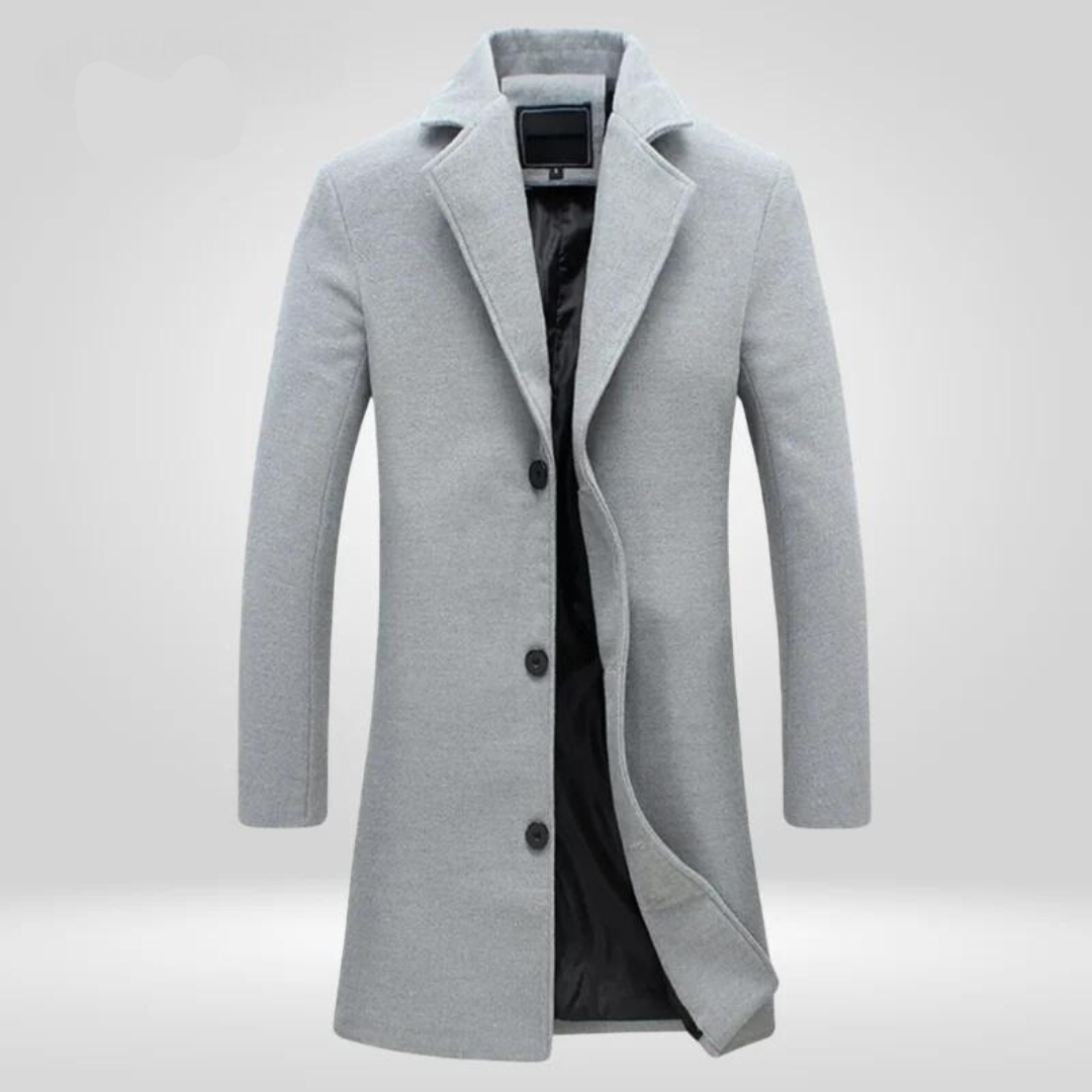 Daan | Men's Classic Long Wool Winter Coat