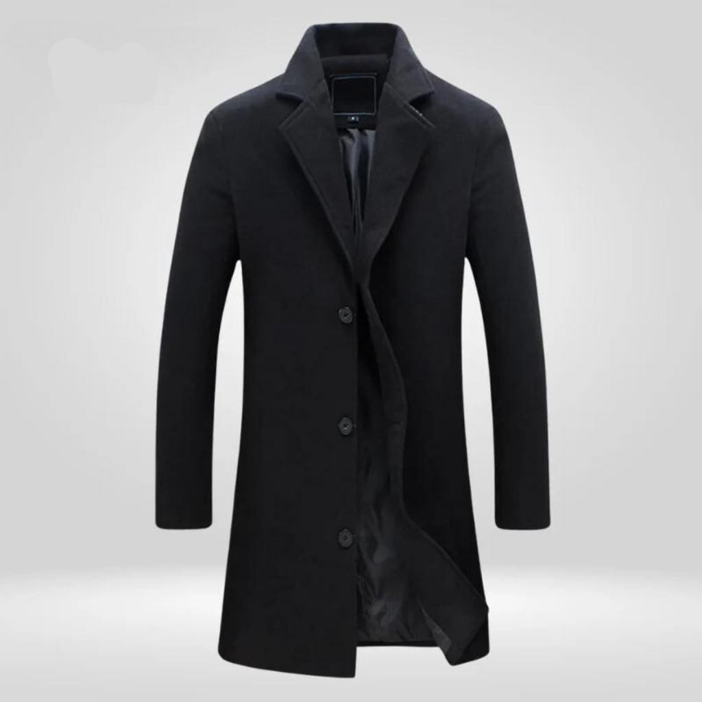 Daan | Men's Classic Long Wool Winter Coat