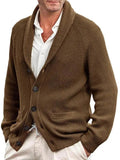 Daan | Men's Shawl Collar Button Cardigan