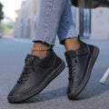 Women's Sneakers with Hand-Stitched Detailing and Elastic Side Panels