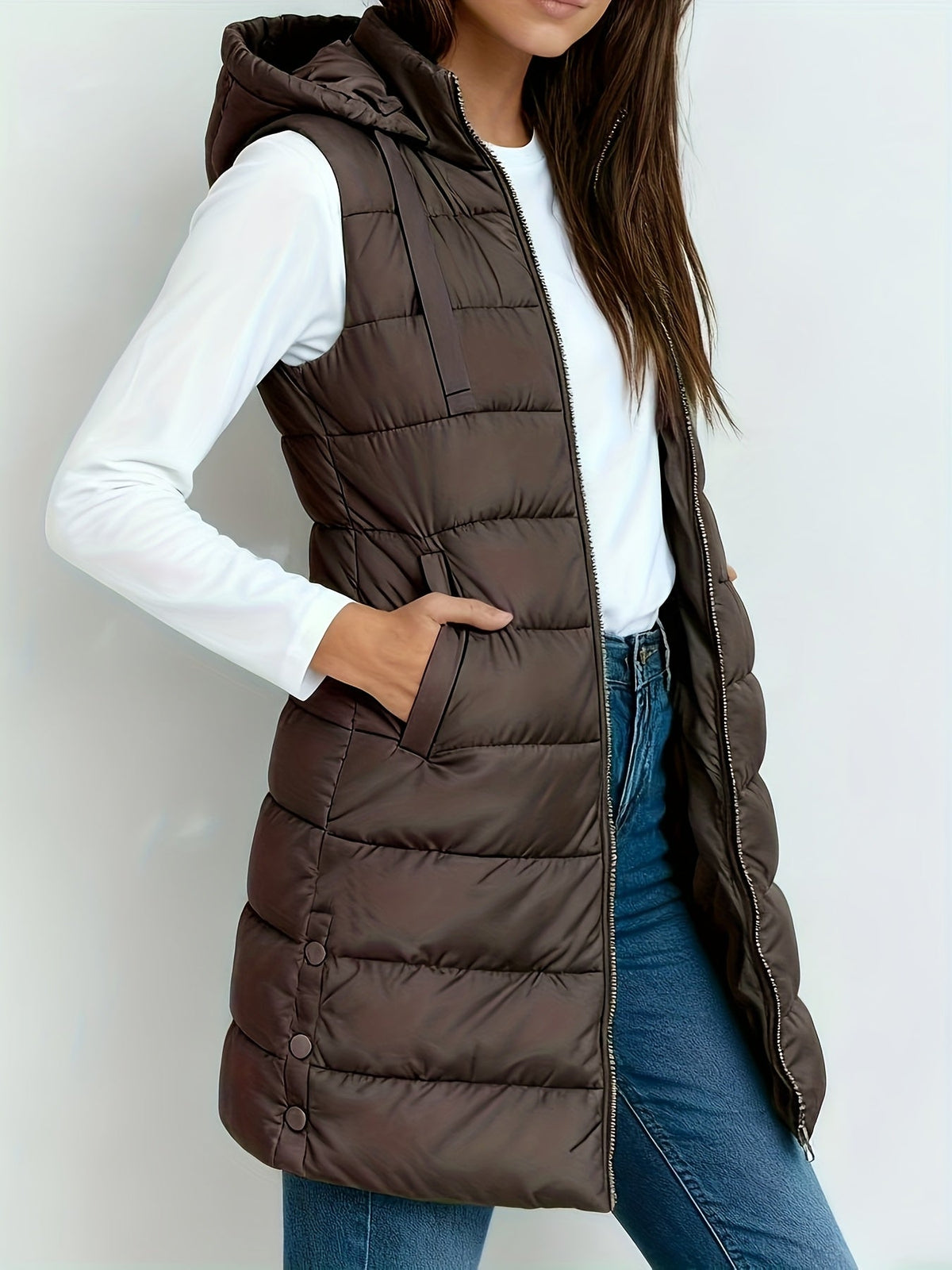 Tira™ | Elegant Long Padded Vest