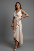 Jina Dress | Wrap V-Neck Dress