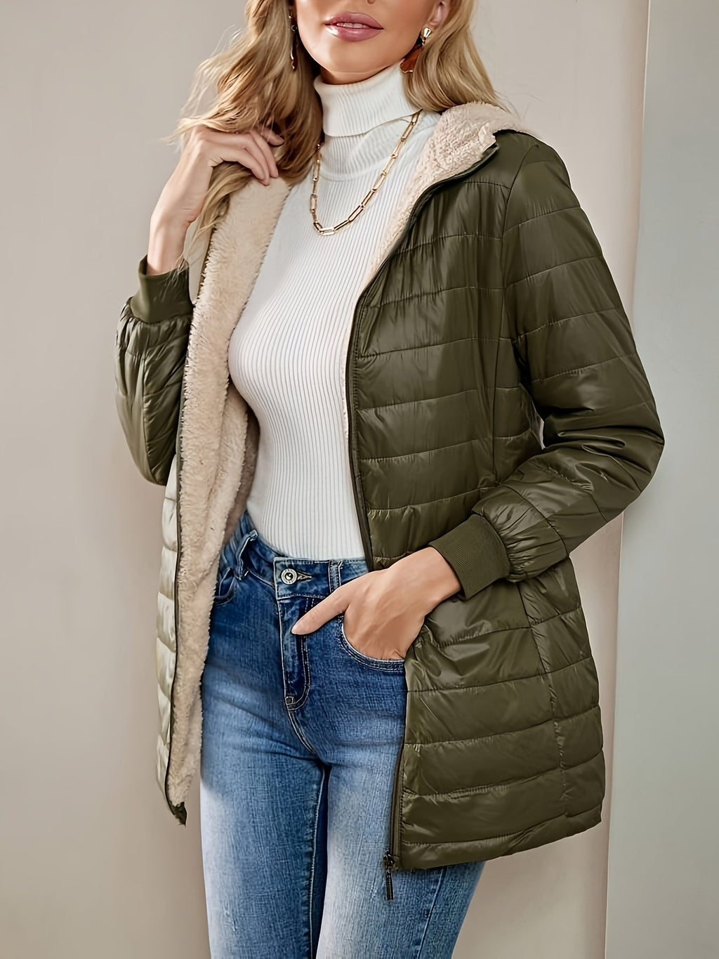 Eline | Women's Fleece-Lined Zip-Up Jacket