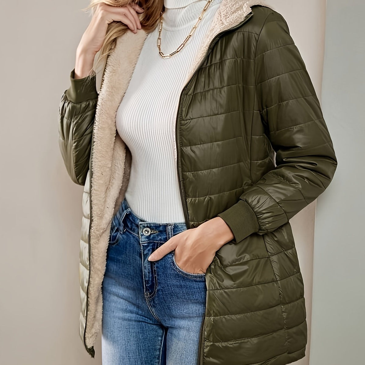 Eline | Women's Fleece-Lined Zip-Up Jacket
