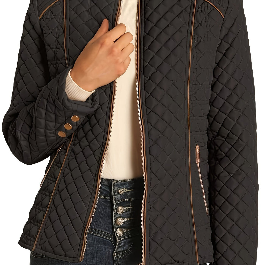 Emma | Women's Recycled Quilted Puffer Jacket with Zip and Pockets