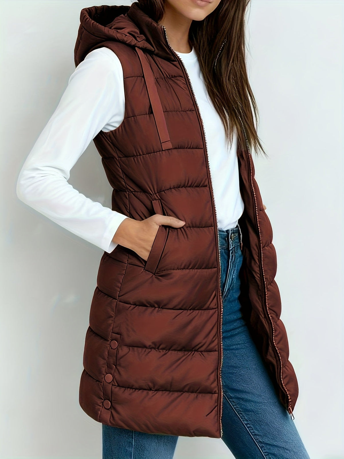 Tira™ | Elegant Long Padded Vest