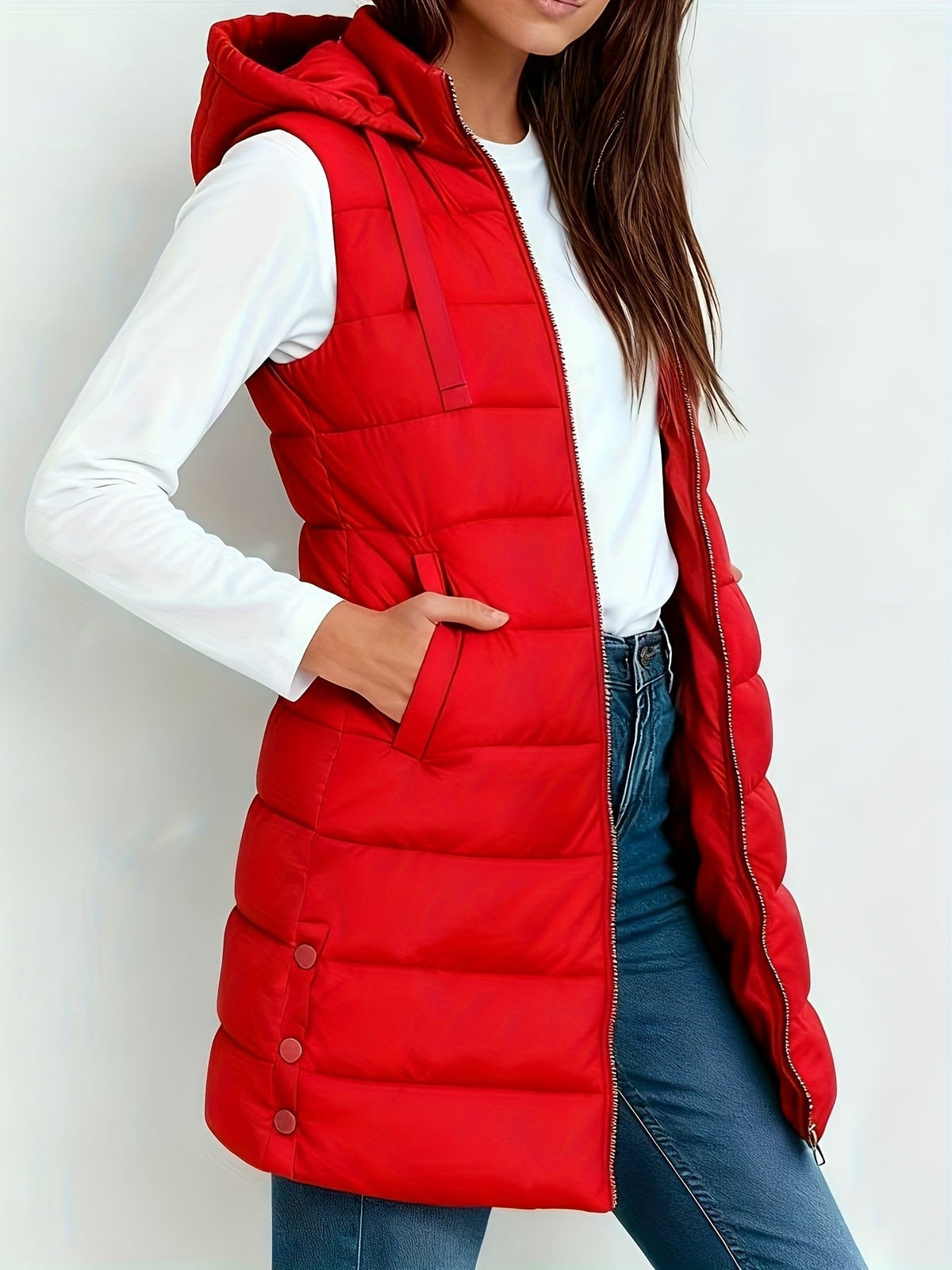 Tira™ | Elegant Long Padded Vest