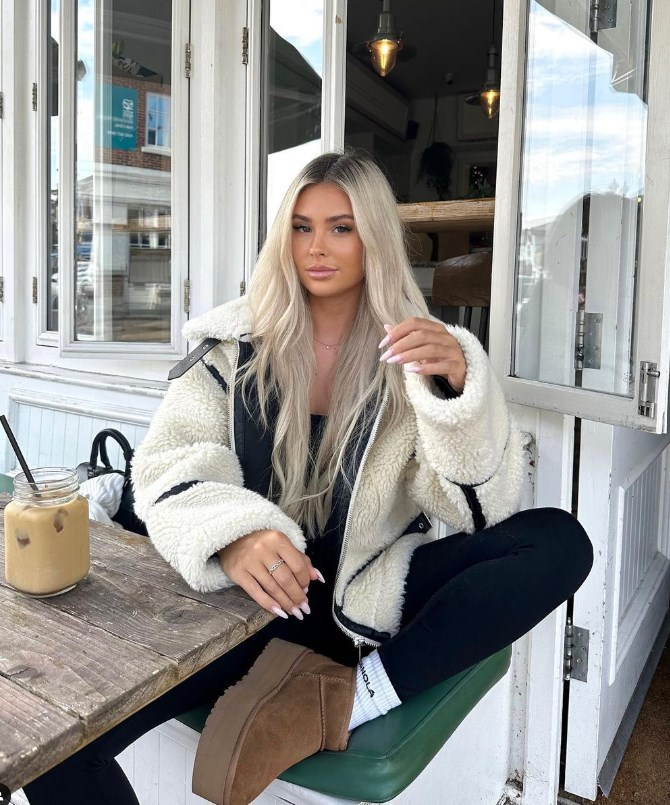 Fabienne | Women's Super Soft White Teddy Fleece Jacket