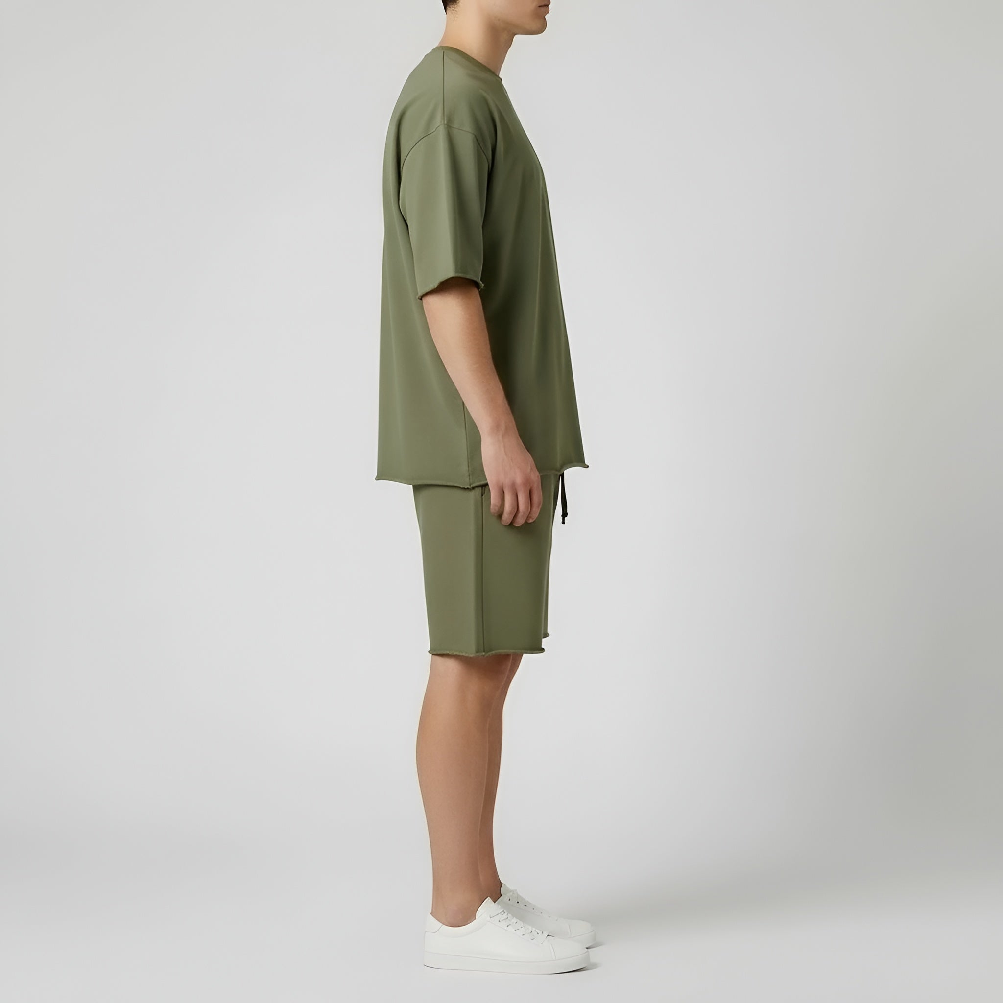 Men’s Cotton T-Shirt and Shorts Set – Casual Summer Sportswear Set