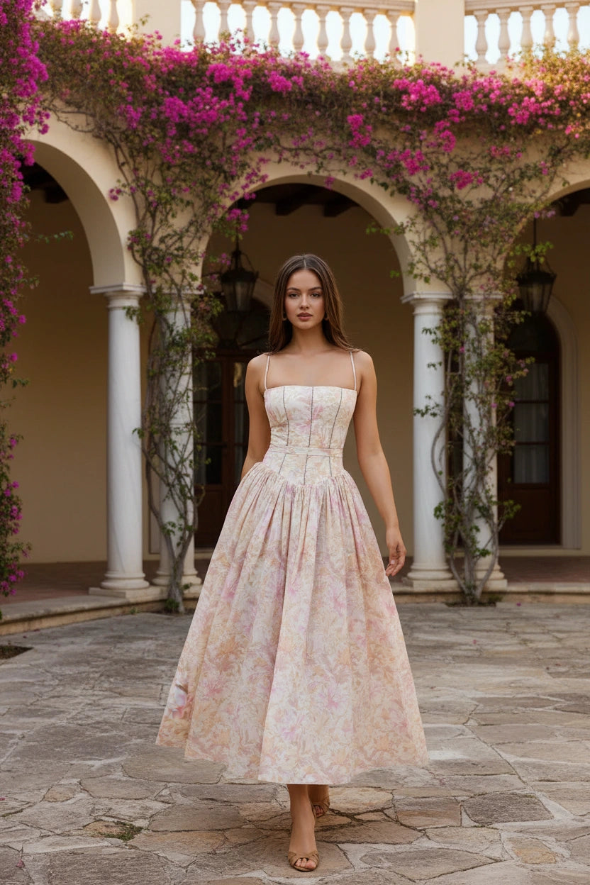 Gisèle Women’s Maxi Dress | Shaping Effect | Floral Print