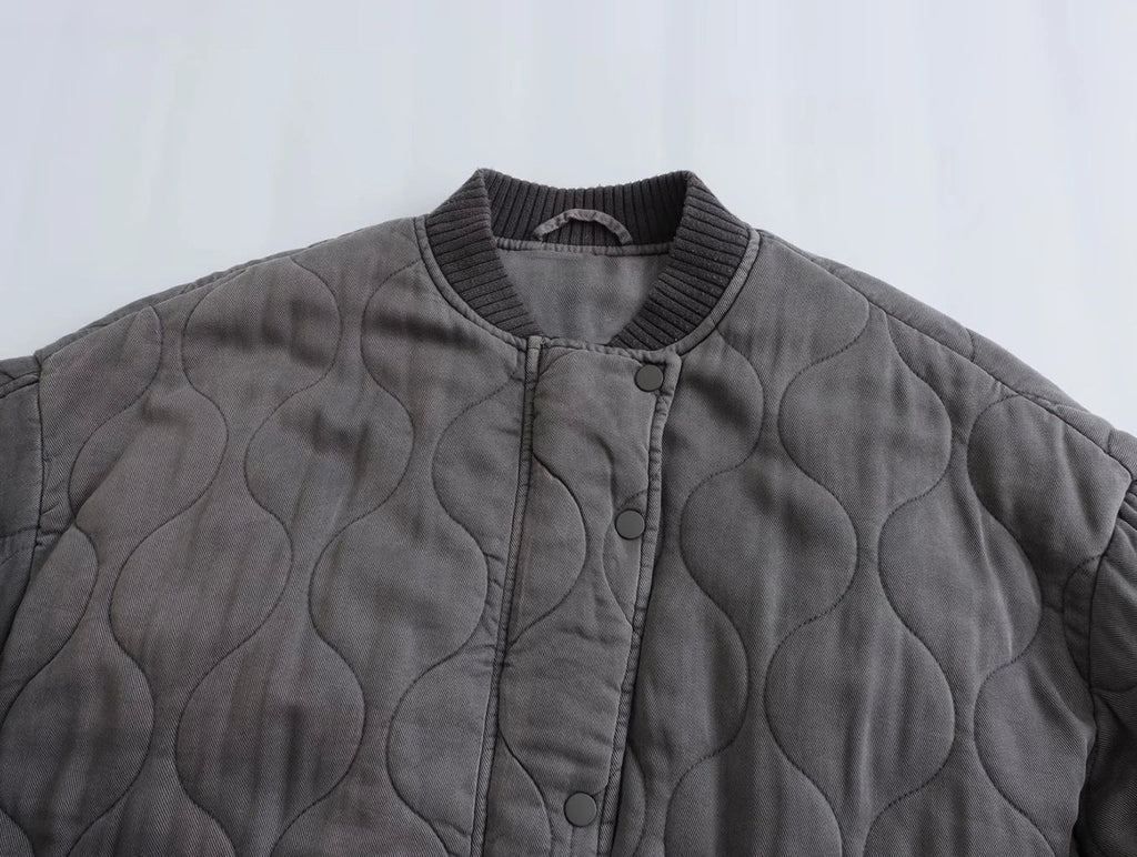 Fenna | Women's Oversized Quilted Bomber Jacket