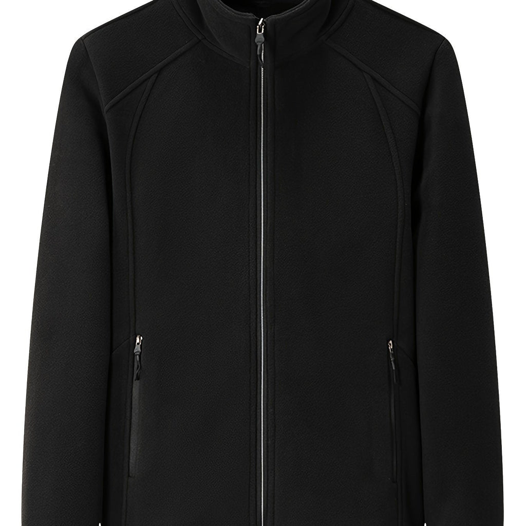 Elena | Women's Plush Outdoor Jacket with Stand Collar and Long Sleeves