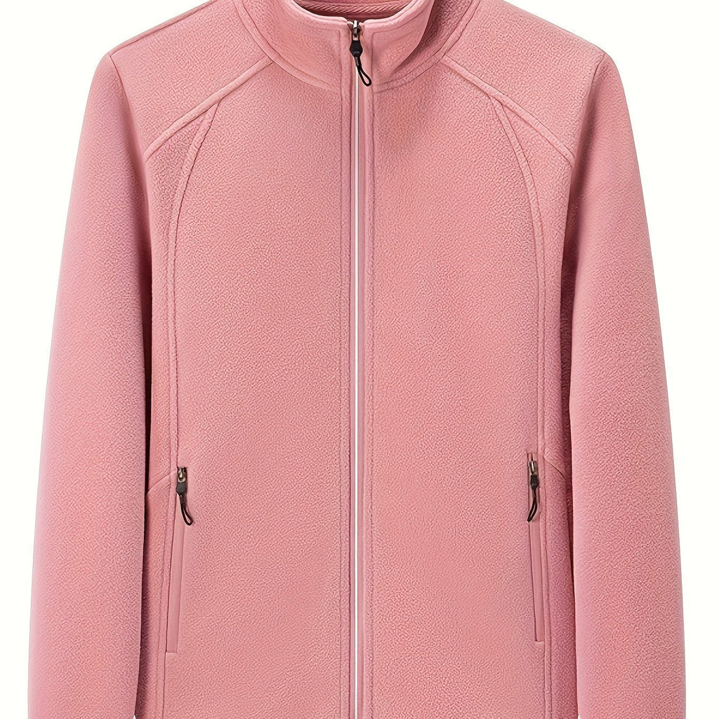 Elena | Women's Plush Outdoor Jacket with Stand Collar and Long Sleeves