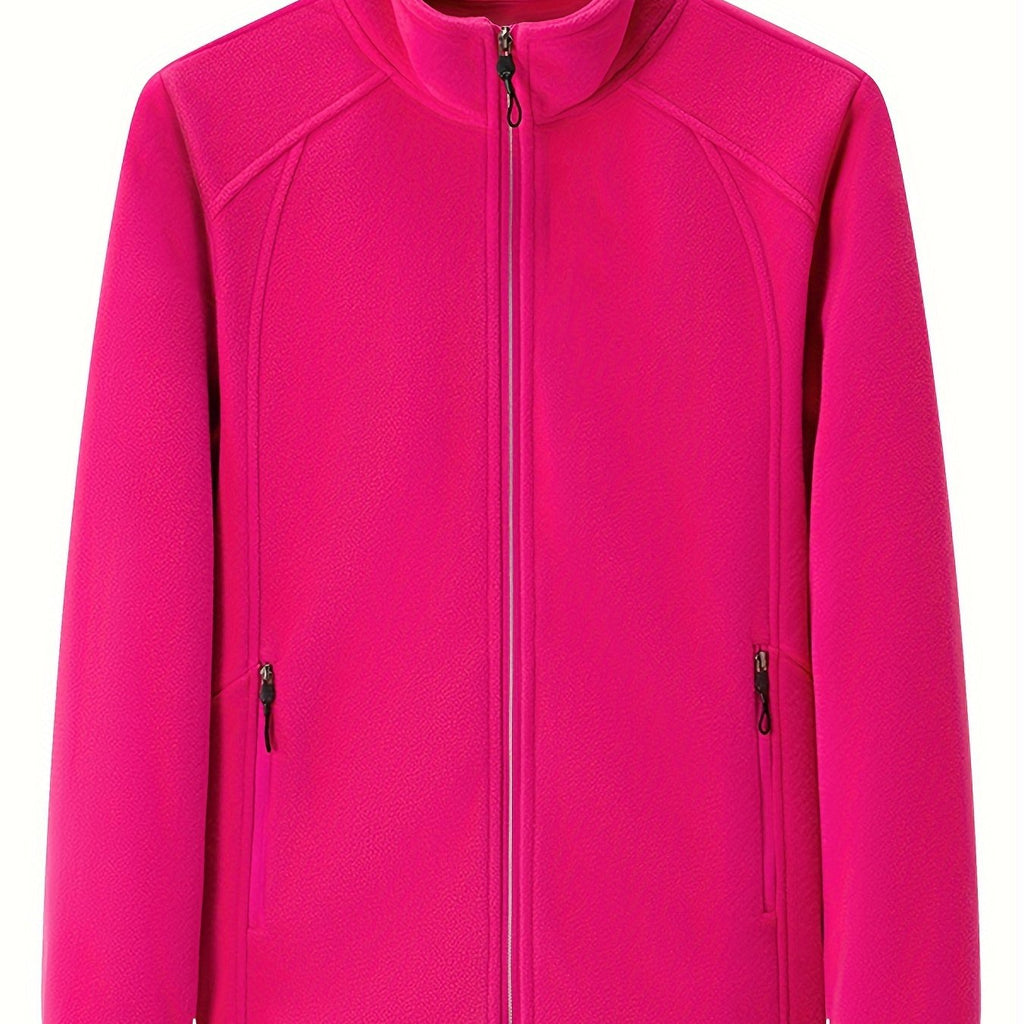 Elena | Women's Plush Outdoor Jacket with Stand Collar and Long Sleeves
