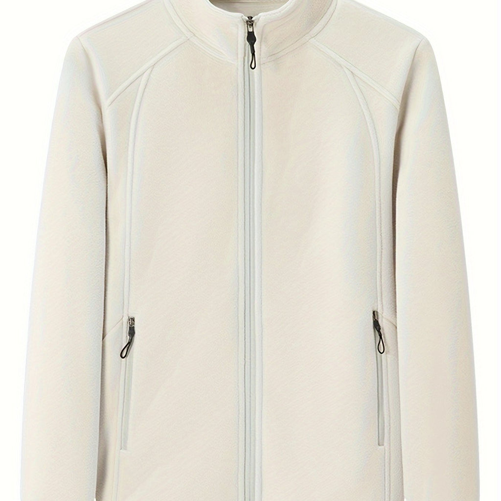 Elena | Women's Plush Outdoor Jacket with Stand Collar and Long Sleeves