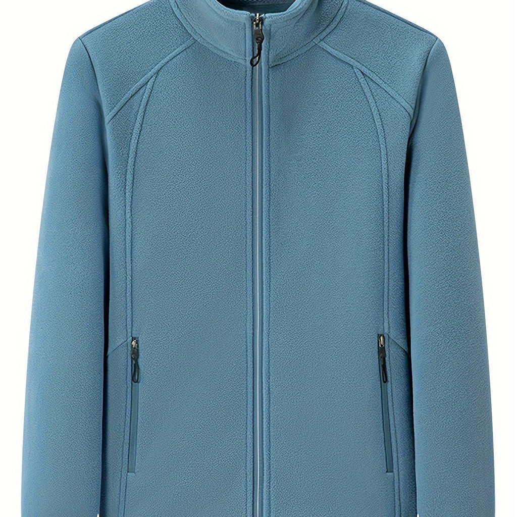 Elena | Women's Plush Outdoor Jacket with Stand Collar and Long Sleeves