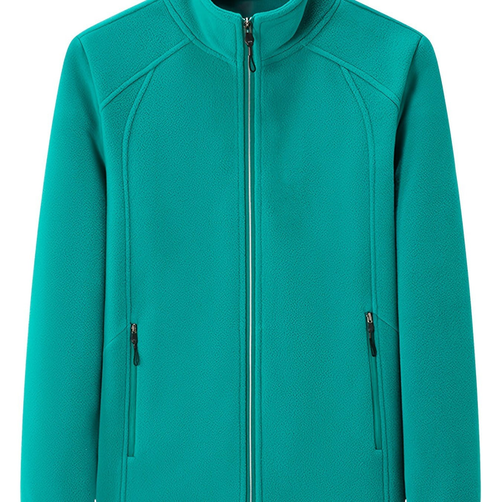 Elena | Women's Plush Outdoor Jacket with Stand Collar and Long Sleeves