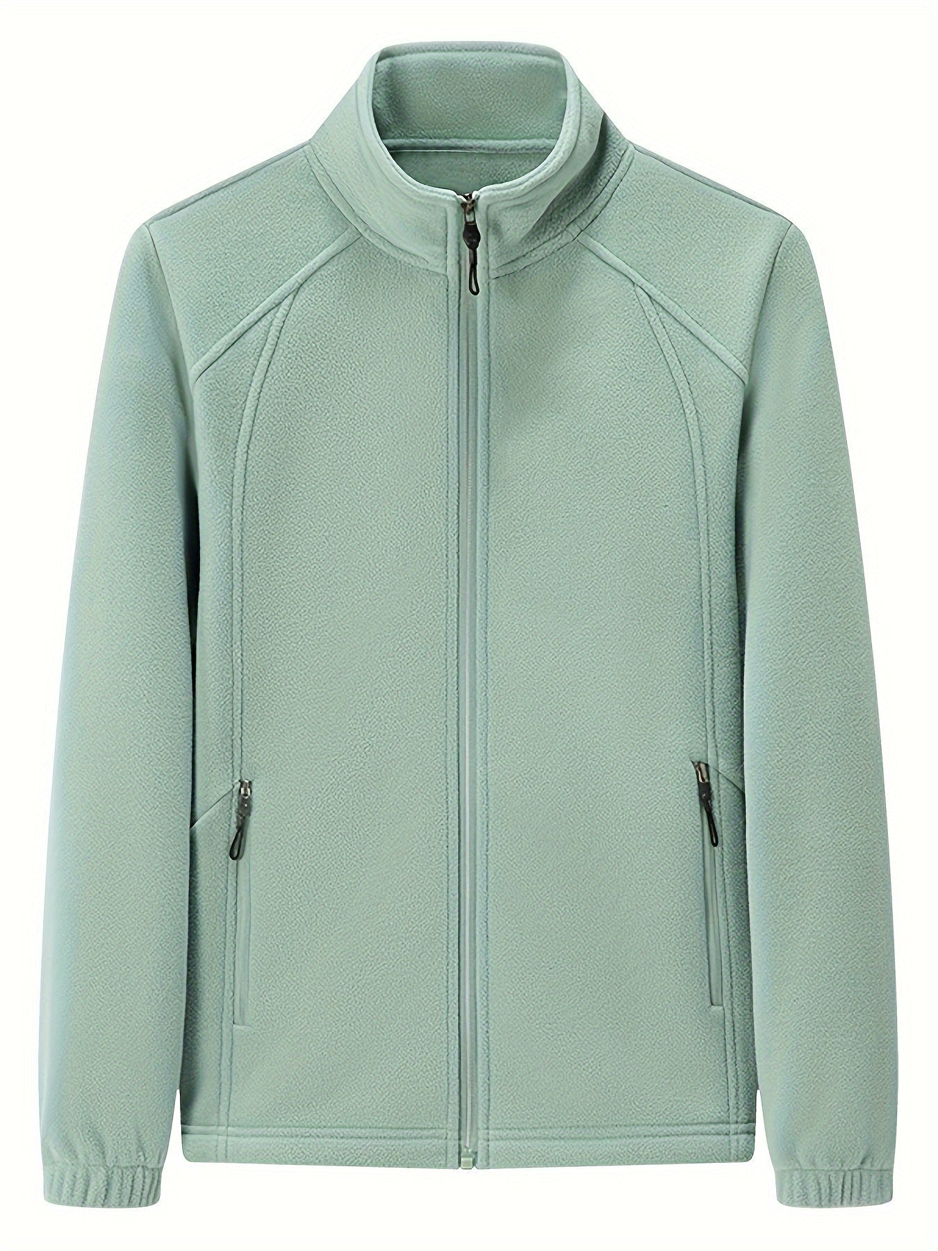 Elena | Women's Plush Outdoor Jacket with Stand Collar and Long Sleeves