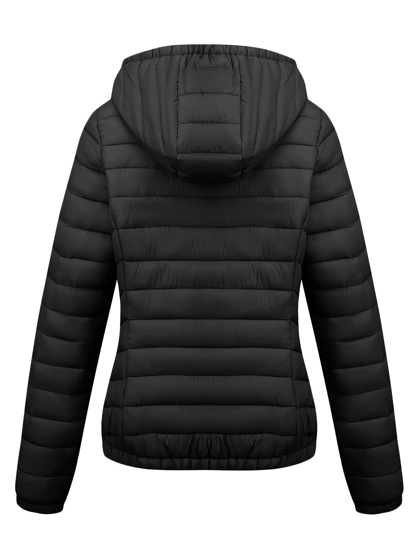 Fien | Women's Zip-Up Hooded Puffer Jacket with Slanted Pockets