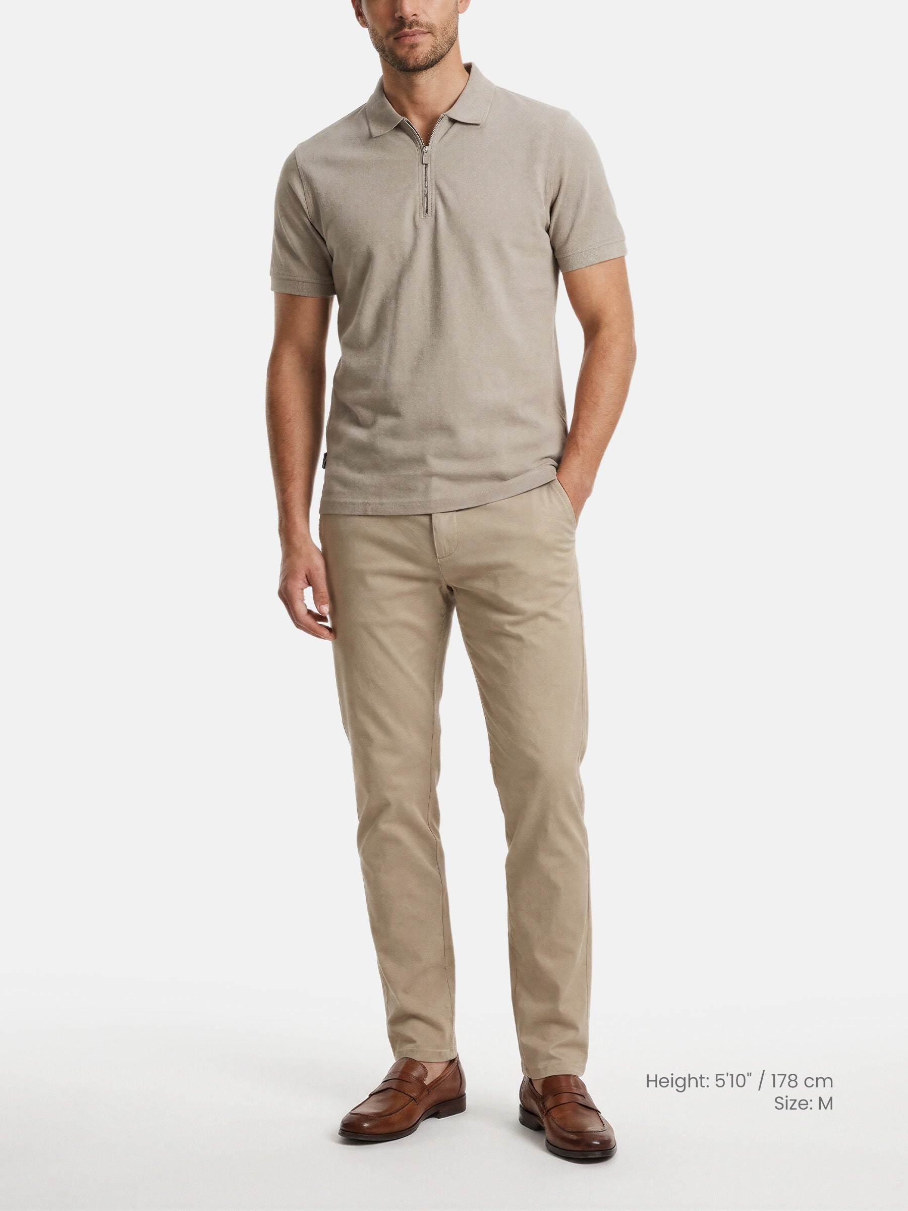 The Fintor Light Beige Polo