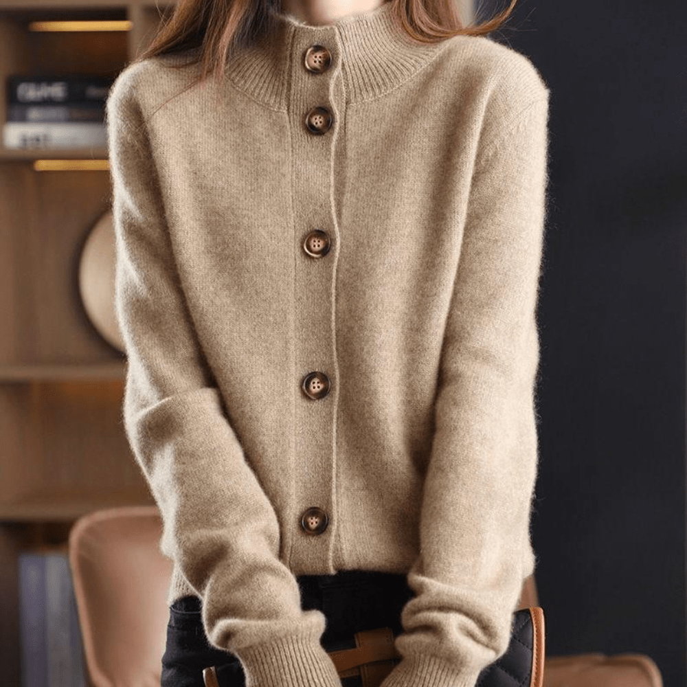 Fleur | Women's Classic Button-Up Cardigan