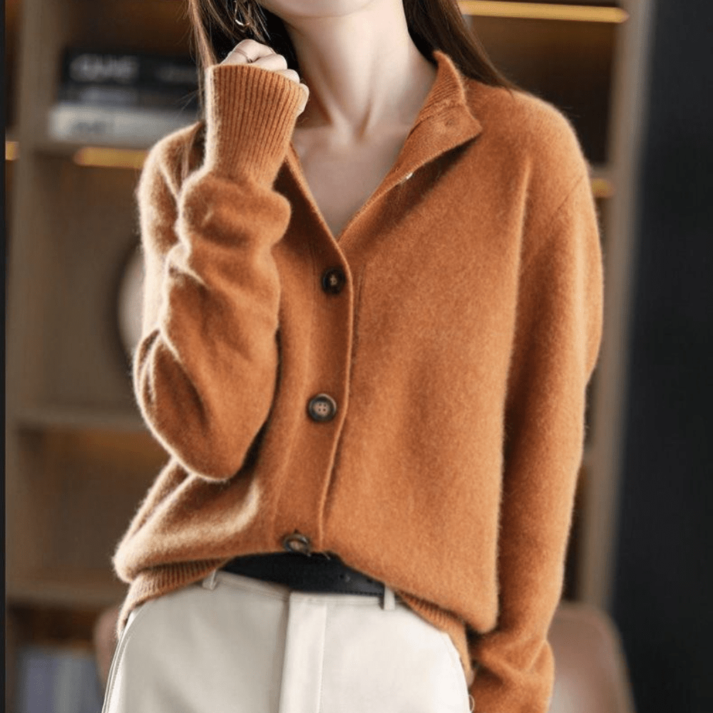 Fleur | Women's Classic Button-Up Cardigan
