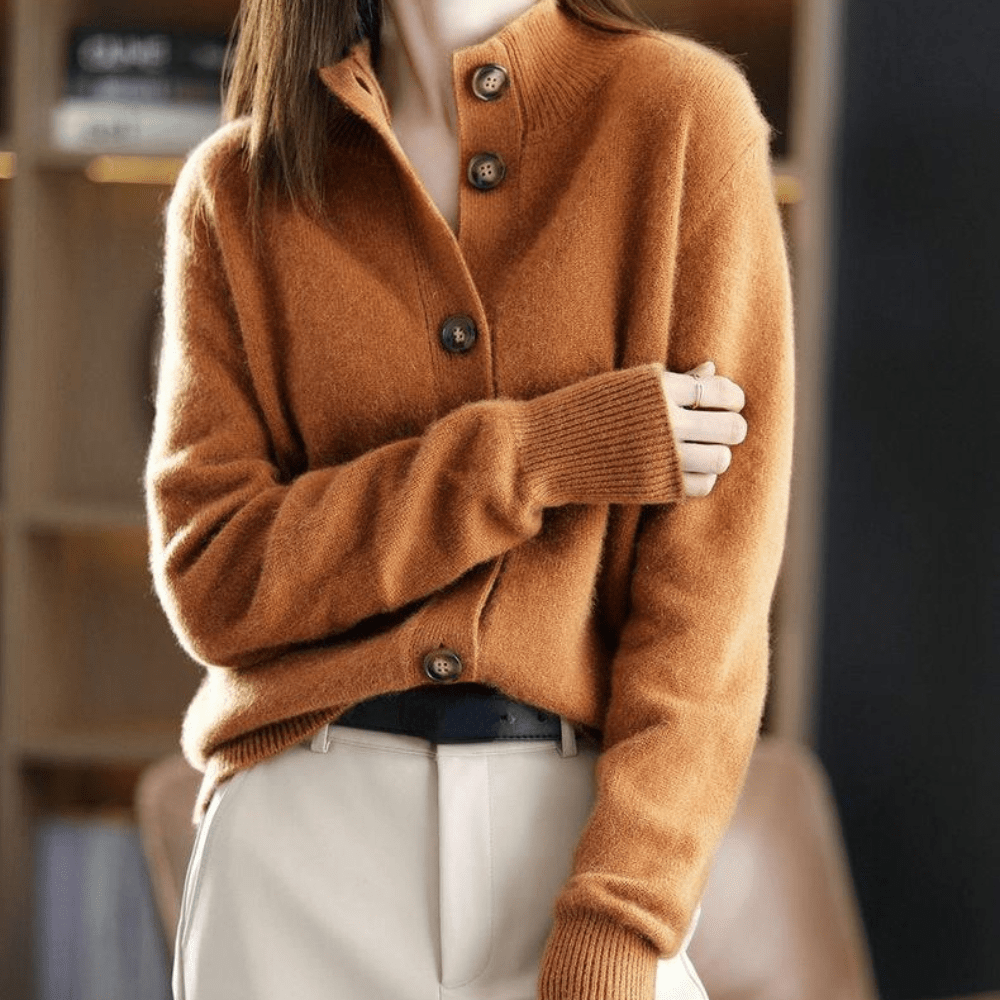 Fleur | Women's Classic Button-Up Cardigan