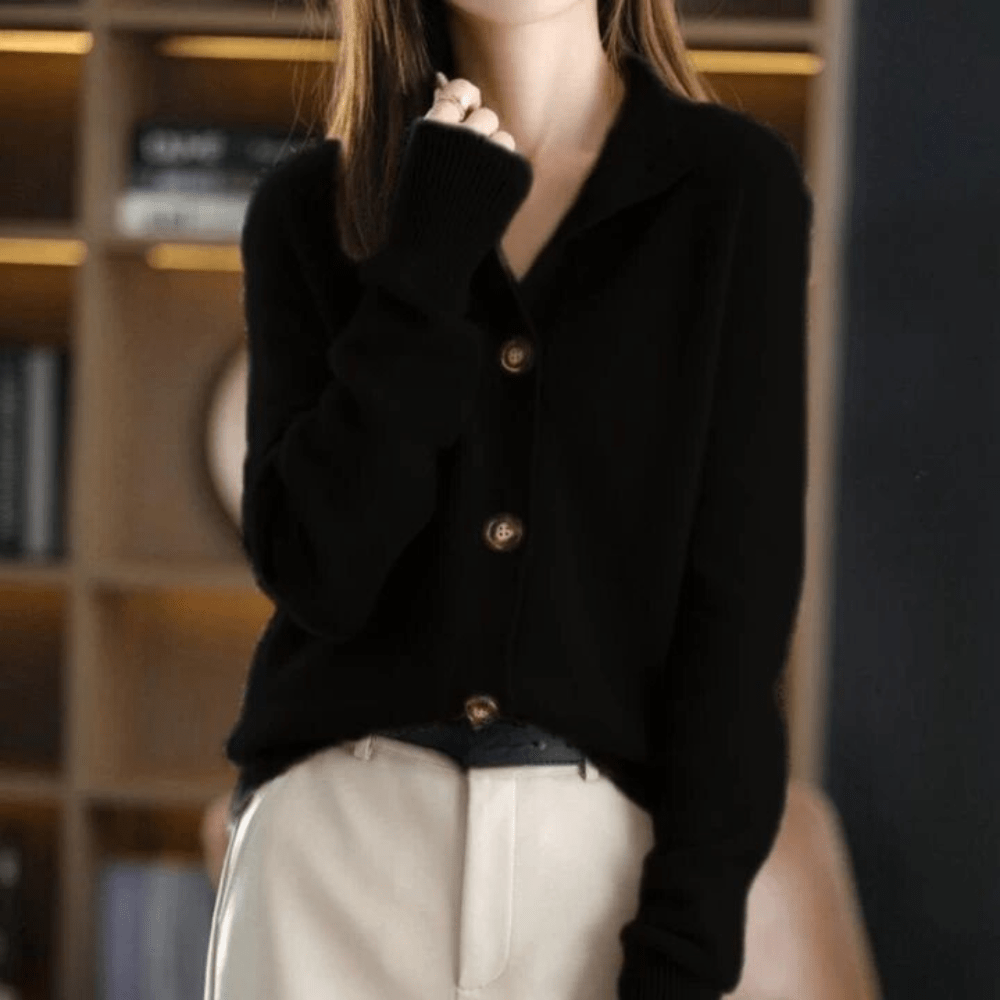 Fleur | Women's Classic Button-Up Cardigan
